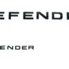 Land Rover Defender Black and Blue Hood + Tail badge Letters