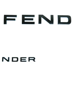 Land Rover Defender Black and Blue Hood + Tail badge Letters
