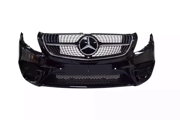 Mercedes Benz V-Class AMG Front Bumper with Diamond Grille W447 Black OEM A4478856000