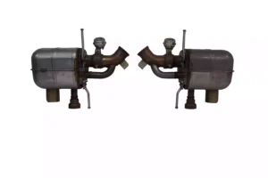 Ferrari 812 Left & Right Rear Silencer Silver OEM 337500 337499 for sale in dubai 01