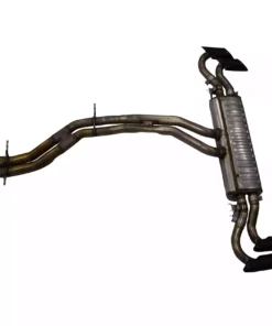 Alternative view of Lamborghini Urus Muffler Exhaust System with Tips Silver OEM 4MO253611E