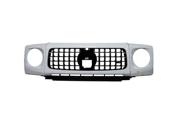 Mercedes-Benz G-63 Front Bumper Grille Gloss Snow White OEM A4638887100