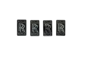 Rolls Royce Cullinan Emblem Badge Black & Silver for sale in dubai