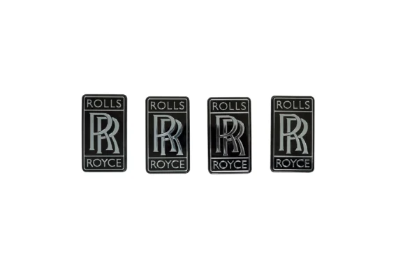 Rolls Royce Cullinan Emblem Badge Black & Silver for sale in dubai