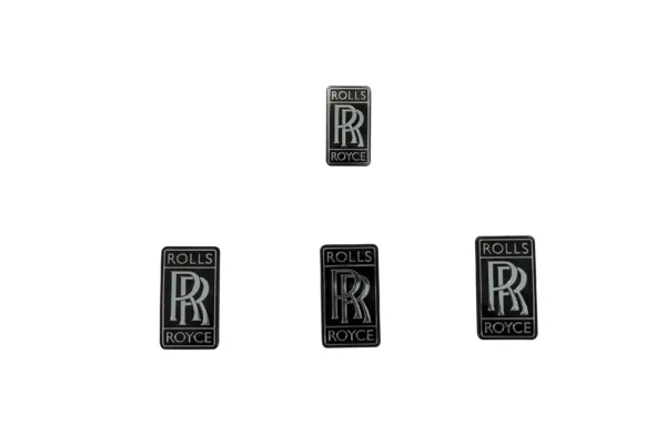 Rolls Royce Wraith & Dawn Emblem Badge Black & Silver for sale in dubai