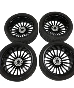 Alternative view of Mercedes Benz S Class 21 inch Wheels Rims with Pirelli Tyres Set Black & Chrome OEM A2234011700