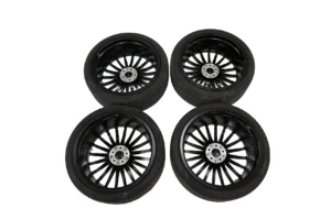 Alternative view of Mercedes Benz S Class 21 inch Wheels Rims with Pirelli Tyres Set Black & Chrome OEM A2234011700