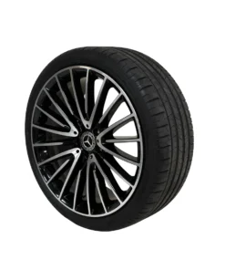 Mercedes Benz S Class 21 inch Pirelli Tyres Set Black & Chrome OEM A2234011700 for sale in dubai 04