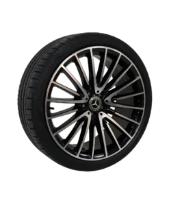 Mercedes Benz S Class 21 inch Pirelli Tyres Set Black & Chrome OEM A2234011700 for sale in dubai 05