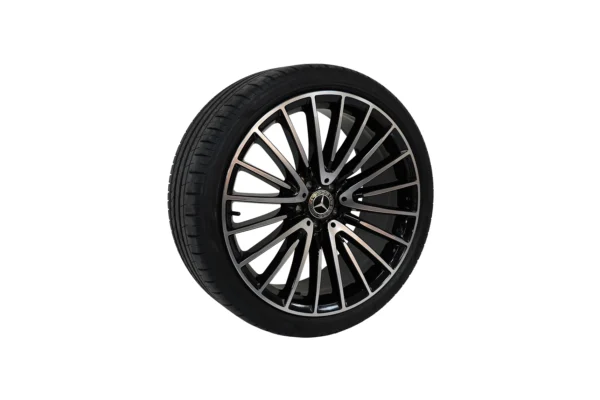 Mercedes Benz S Class 21 inch Pirelli Tyres Set Black & Chrome OEM A2234011700 for sale in dubai 05