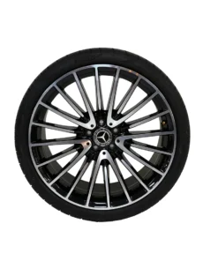 Mercedes Benz S Class 21 inch Pirelli Tyres Set Black & Chrome OEM A2234011700 for sale in dubai 07