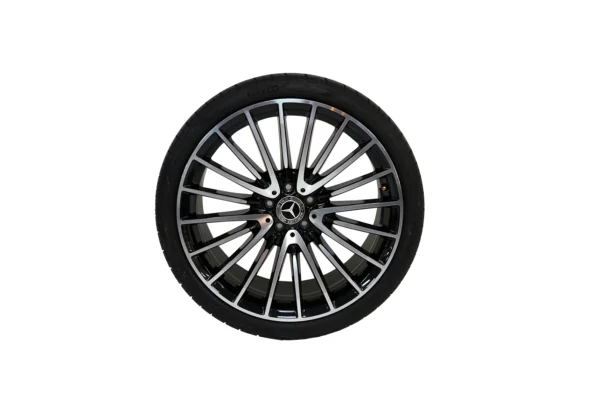 Mercedes Benz S Class 21 inch Pirelli Tyres Set Black & Chrome OEM A2234011700 for sale in dubai 07