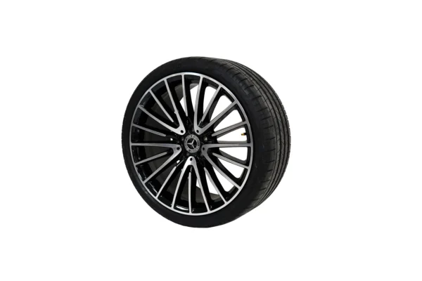 Mercedes Benz S Class 21 inch Pirelli Tyres Set Black & Chrome OEM A2234011700 for sale in dubai 08