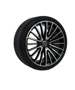 Mercedes Benz S Class 21 inch Pirelli Tyres Set Black & Chrome OEM A2234011700 for sale in dubai 09