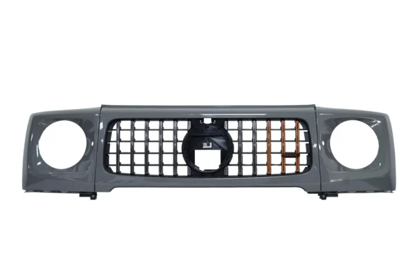 Mercedes-Benz G-63 Front Grille And Headlight Covers Grey for sale in dubai 01