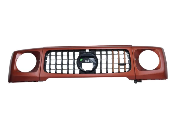 Mercedes-Benz G-63 Front Grille And Headlight Covers Orange for sale in dubai 01