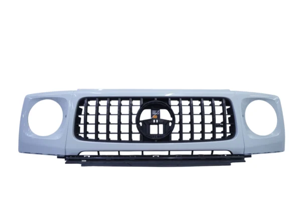 Mercedes AMG G63 2025 Front Grille And Headlight Covers and bracket opalite white bright
