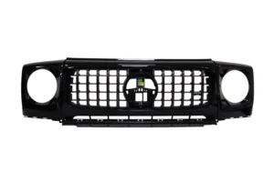 Mercedes G63 2025 Front Grille Headlight Covers Bracket Black Gloss OEM for sale in dubai01