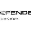 Land Rover Defender Silver Hood + Tail badge Letters for sale in dubai 01