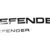 Land Rover Defender Silver Hood + Tail badge Letters for sale in dubai 01