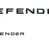 Land Rover Defender Black Blue Hood & Tail Badge Letters for Sale in Dubai