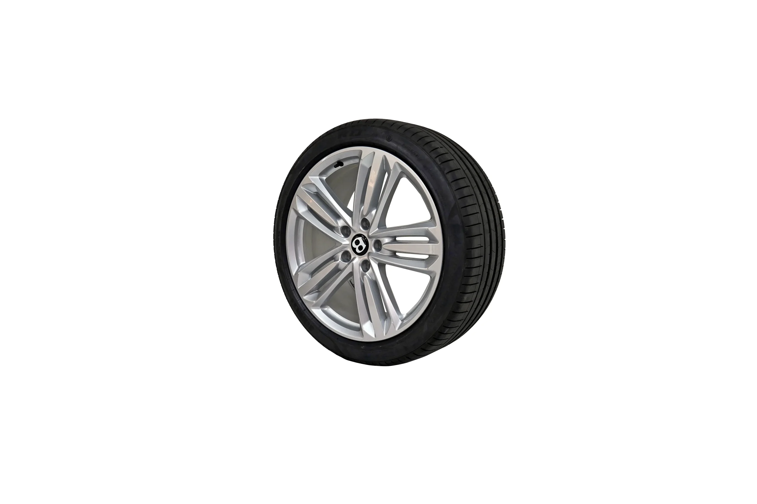 Bentley Continental GTC 21″ OEM Factory Wheels Part 3SA601025-AE – Silver For sale in Dubai (5)