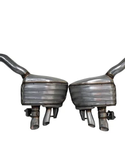 Bentley Continental GTC OEM Exhaust Muffler Silencers LH + RH Parts 3SD253607F & 3SD253608F – Silver For sale in Dubai (2)