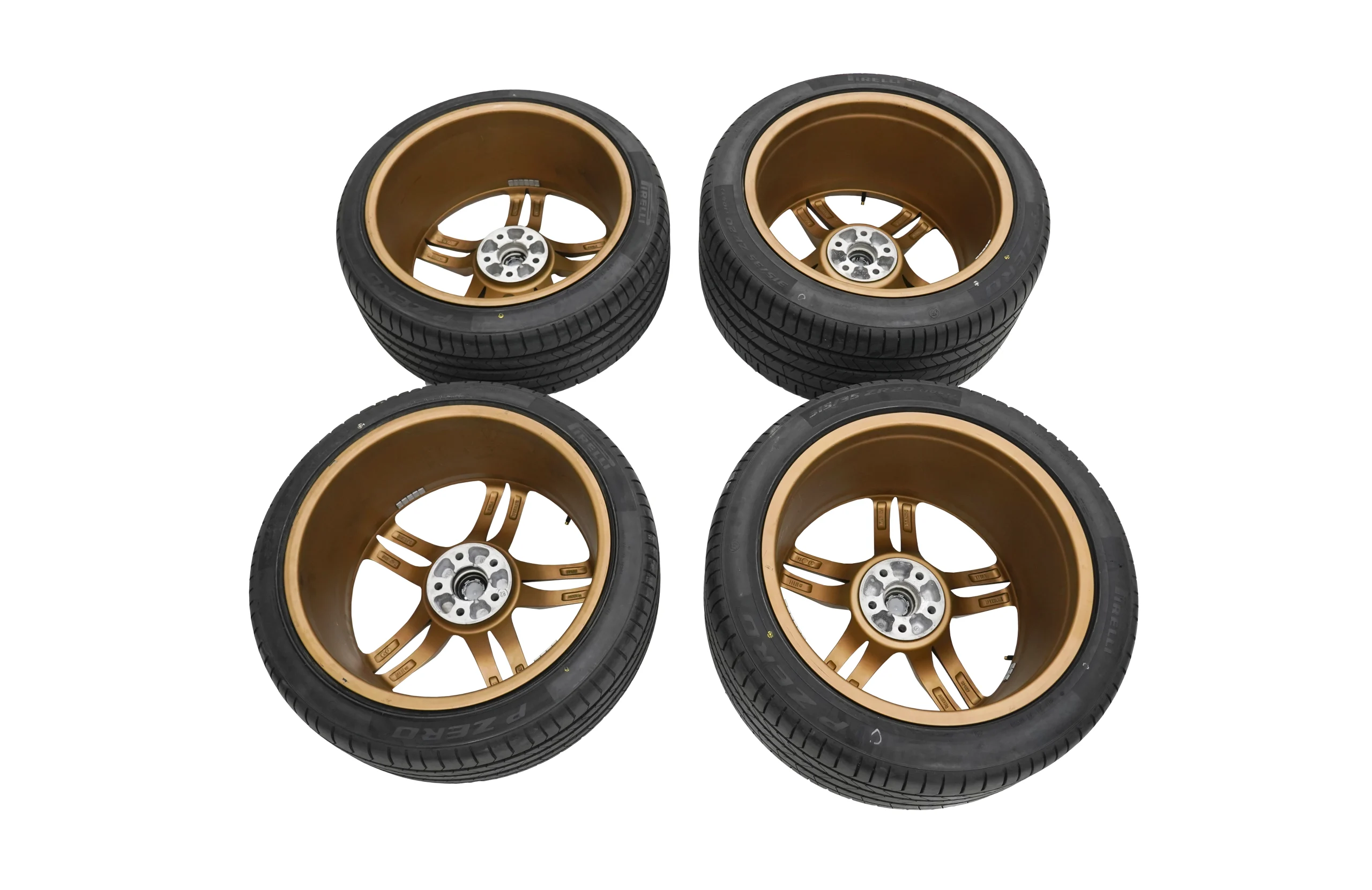 Ferrari 812 Tyres & Rims Set OEM 324158324159 – Bronze Pirelli Big & Small for sale in Dubai (2)