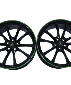 Lamborghini Urus 23 Front & Rear OEM Rims with Pirelli Tyres 4ML601025-BAAS + 4ML601025-BB-AT Green Stripes with Sensors for sale in Dubai (1)