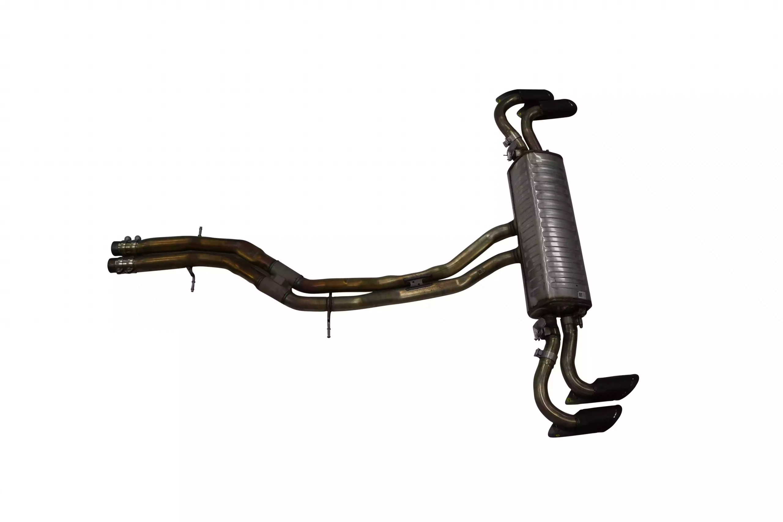 Lamborghini Urus Muffler Exhaust System with Tips 4MO253611E – Silver OEM For sale in Dubai (1)