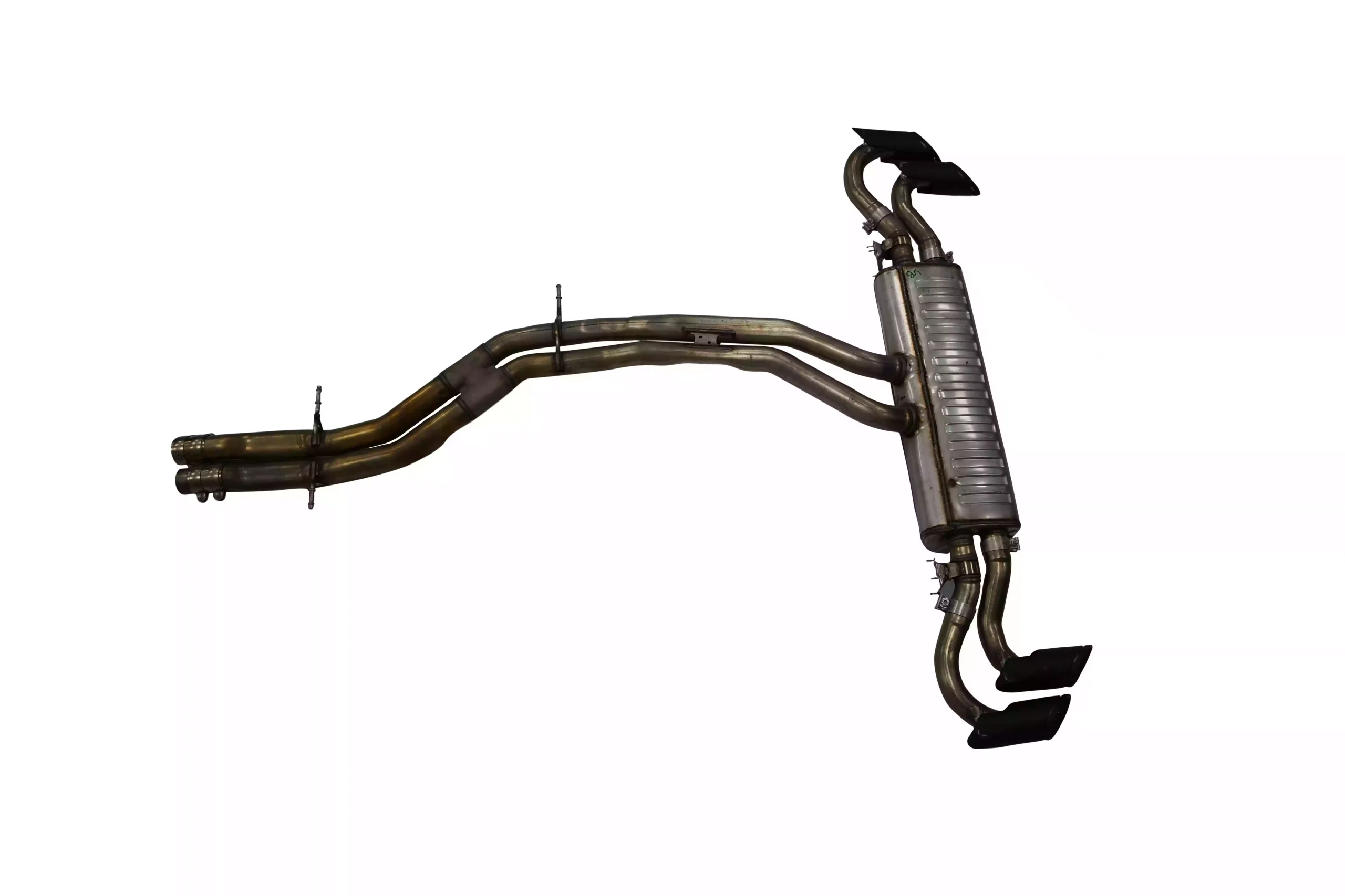 Lamborghini Urus Muffler Exhaust System with Tips 4MO253611E – Silver OEM For sale in Dubai (2)