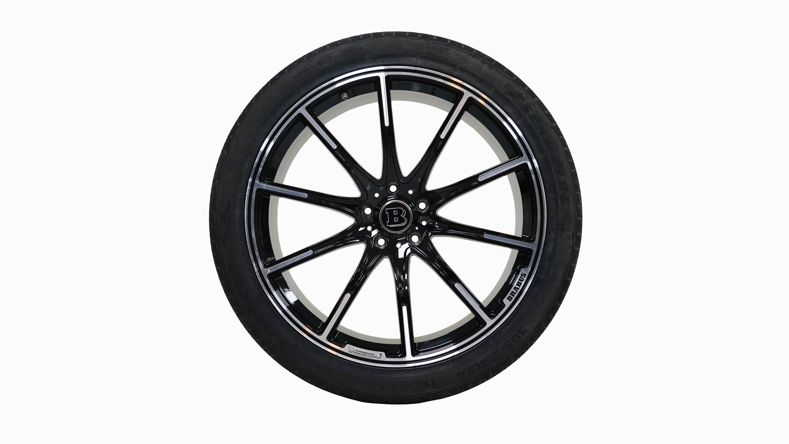 Mercedes AMG Brabus Monoblock Z 24x10 Wheelset Black for Sale in UAE