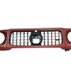 Mercedes-Benz G-63 Front Grille And Headlight Covers Orange for sale in dubai 01