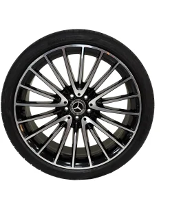 Mercedes Benz S Class 21 inch Pirelli Tyres Set Black & Chrome OEM A2234011700 for sale in dubai 03