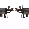 Ferrari 812 LH & RH Rear Silencer OEM 337500 & 337499 Genuine Silver Exhaust Component for sale in dubai (2)