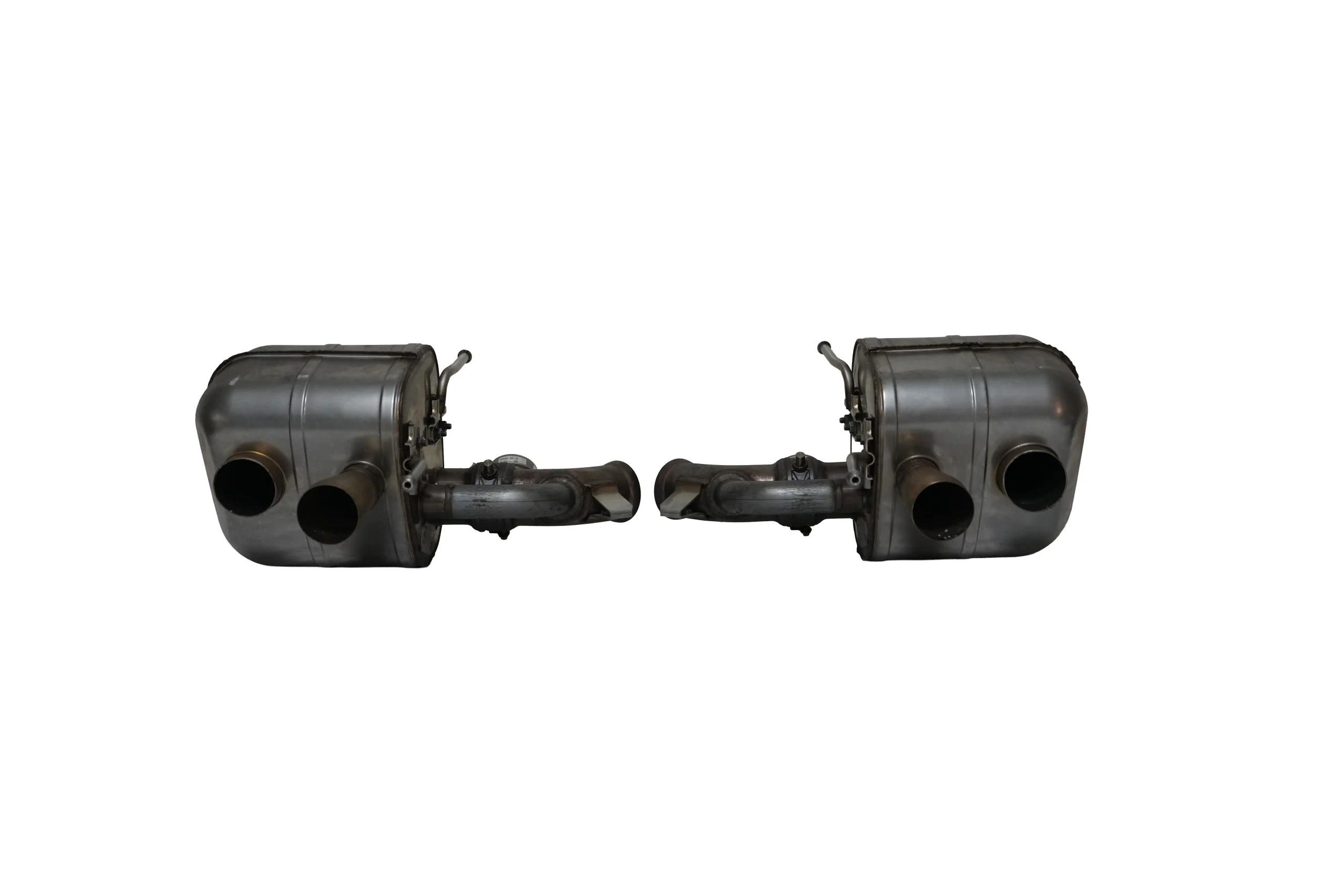 Ferrari 812 GTS LH & RH Rear Silencer OEM 863204 & 863203 - Genuine Silver for sale in dubai (1)